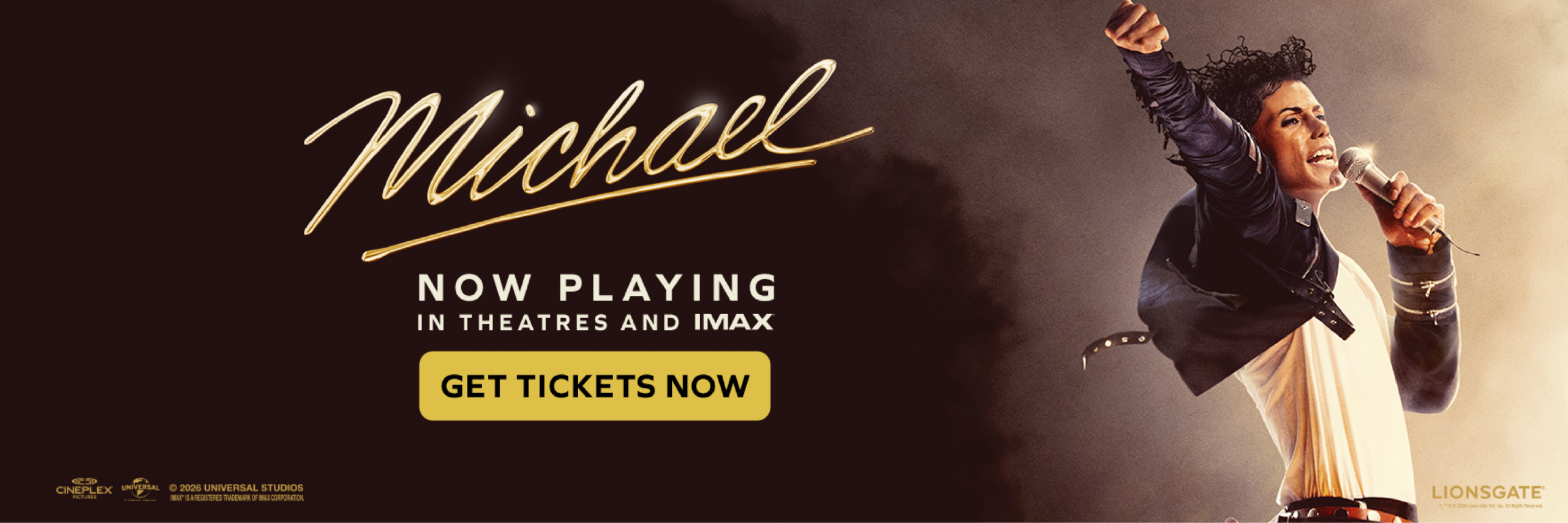 Michael Movie - now playing banner image